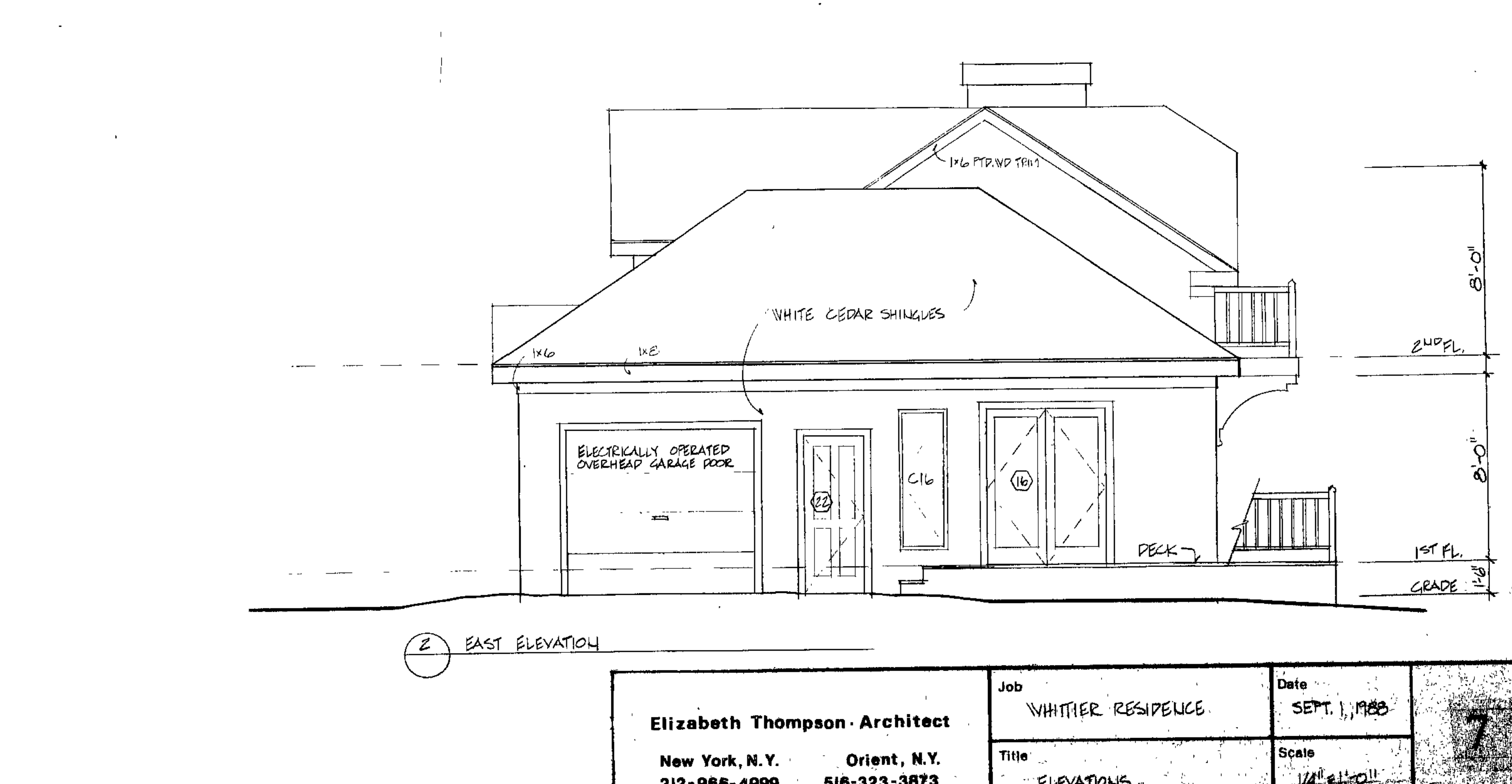 Original 1988 architect's elevation